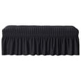 thumbnail image 1 of Bench Cover,Stretch Seat Case Protector,Elastic Chair Covers,Piano Bench Cushion Black, 1 of 8