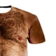 thumbnail image 5 of ICHUANYI Clearance 3D Muscular Man Print Fashion Fitness Round Neck Short Sleeve T-Shirt(Brown, XXL) Ichuanyi Ichuanyi, 5 of 5