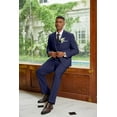 thumbnail image 4 of COOFANDY Men's 3 Piece Suits Classic Fit 2 Button Dress Suits Tuxedo Jacket Blazer for Wedding Business Dinner Prom, 4 of 7