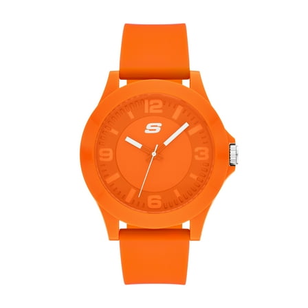 Skechers Men's Rosencrans Analog Orange Silicone Watch