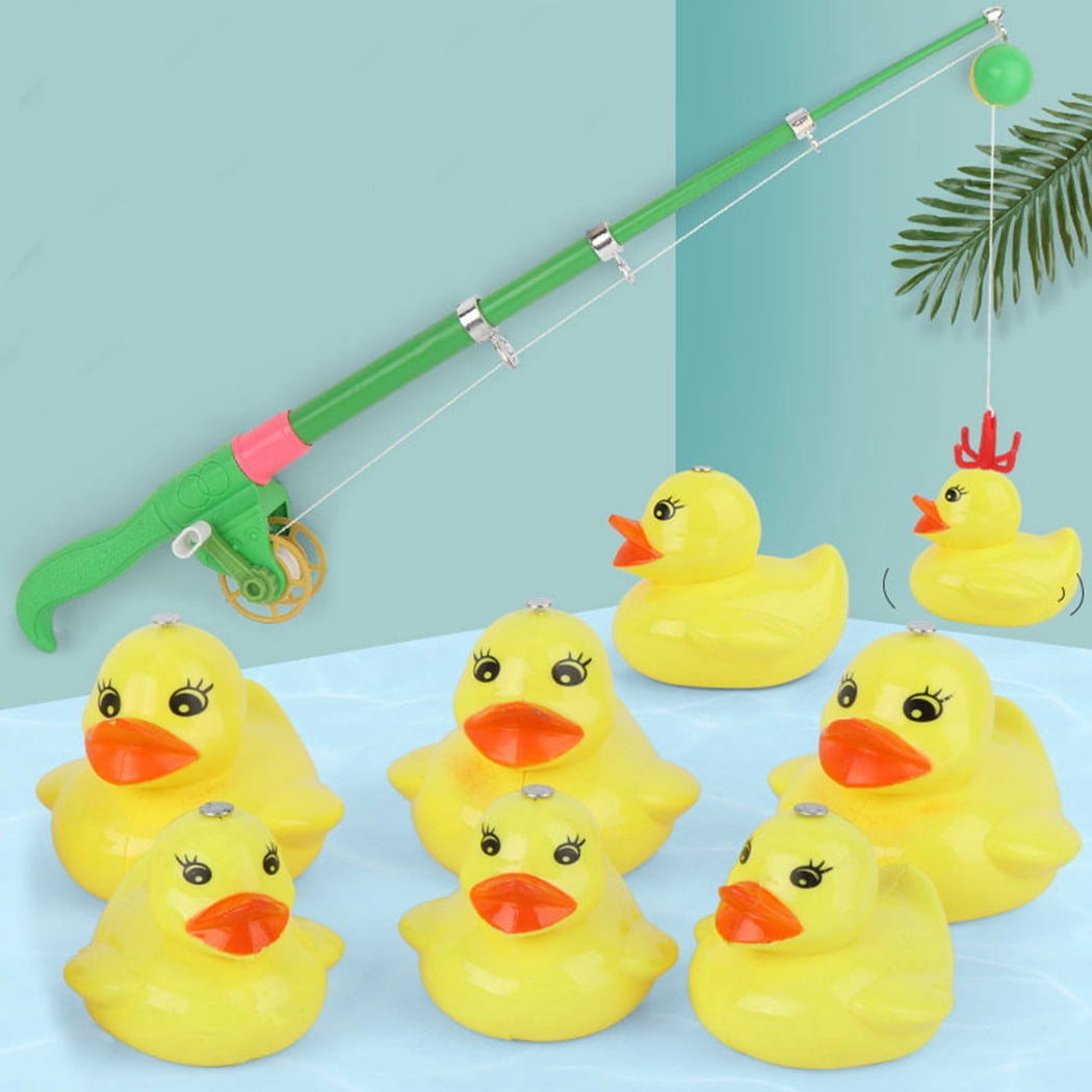 Jeu pêche aux canards enfants – canards magnétiques flottants – bassin/baignoire – éducatif garçons/filles Label - Sport