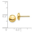 thumbnail image 3 of 14k Polished Half Ball Post Ear in 14k Yellow Gold, 3 of 3