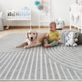 thumbnail image 2 of Boho Area Rug 5x7 Machine Washable Rugs for Living Room Non Slip Soft Carpet Geometric Jacquard Textured Carpet for Bedroom Dining Nursery Office Liv, 2 of 7
