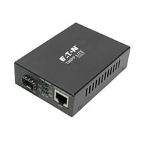 Tripp Lite N785-P01-SFP Gigabit SFP Fiber to Ethernet Extender with PoE , Black