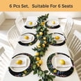 thumbnail image 5 of Spring Flowers Blossom Round 13 Inch Placemats Set of 4, Pastoral Farmhouse Botanical Black HeatResistant Non Slip Place Mats for Dining Table, Wipeable Braided Kitchen Table Mats for Housewarming, 5 of 9