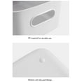 thumbnail image 3 of 10PCS Plastic Storage Bins, Small Plastic Side Handle Rounded Edges Storage Baskets Versatile Containers On Cupboards Shelves Tubs For Kitchen Office Bathroom, 3 of 8