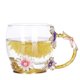 thumbnail image 3 of Regalos morados para mujeres Regalos de Navidad para mamá Ideas de regalos para el día de la madre Taza de té con flores de cristal esmaltado morado Regalos para su mamá, 3 of 5