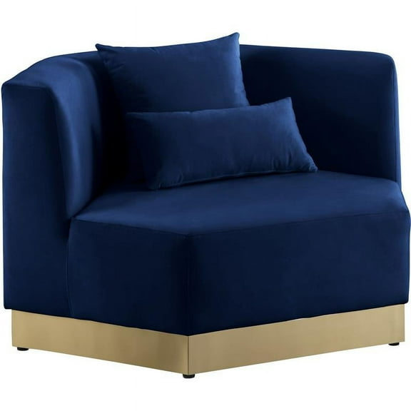 Meridian Furniture Marquis Navy Velvet Chair