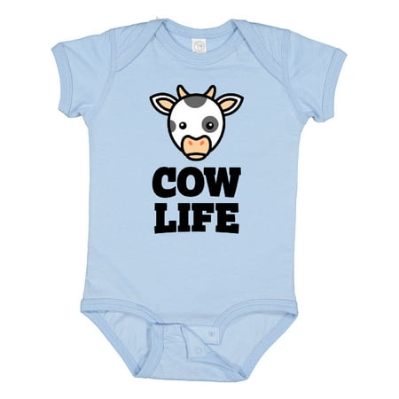 

Inktastic Cow Life Gift Baby Boy or Baby Girl Bodysuit
