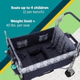thumbnail image 2 of Safety 1st Summit 4 Seater Wagon Stroller, Quad Wagon Stroller with Canopy, Stroller Wagon for Kids, Foldable Kids Wagon Stroller, Navy Ink, 2 of 5