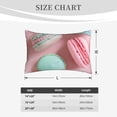 thumbnail image 2 of Salouo Pastel Macarons Delight Print Print Pillow Case Cover,Wrinkle-Free Bed Pillow Cover Pack of 1 Home Decor Fade-Resistant and Stain-Resistant ,Pillows Not Included -14"x20", 2 of 8