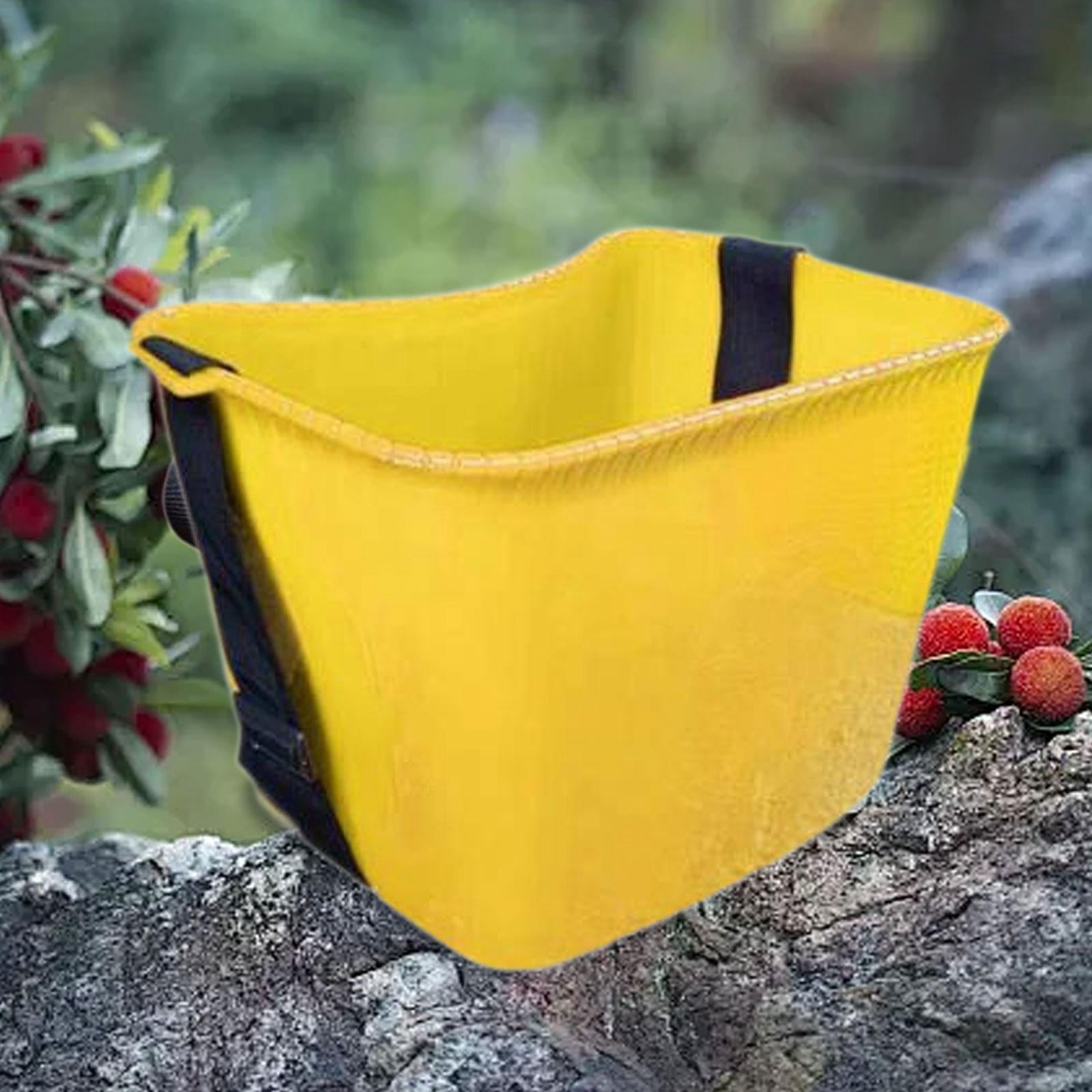 CarpNettore Fruit Picking Basket Organizer Holder Multifunctional Lightweight Practical with Yellow