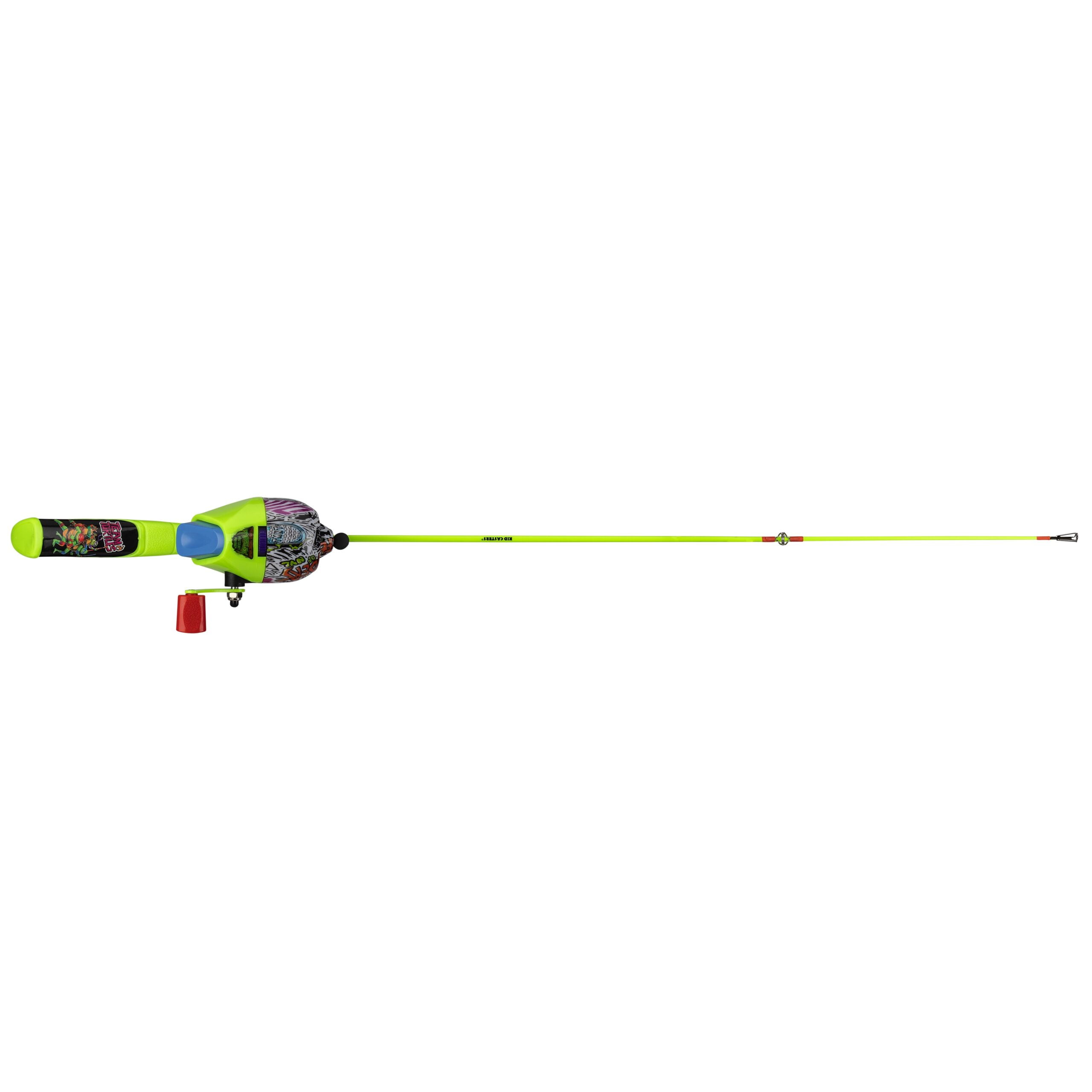 Kid Casters Teenage Mutant Ninja Turtle Youth Fiberglass Spincasting Fishing Pole & Reel Combo