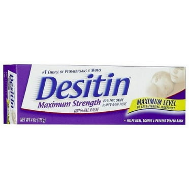 Desitin Original Zinc Oxide Diaper Rash Ointment Tube 4 Oz (Pack of 2)