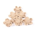 thumbnail image 3 of WHAMVOX  6 Pcs Hessian 5-petaled Flower Jute Burlap Bridal Christmas Garland, 3 of 5