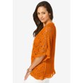 thumbnail image 3 of Jessica London Women's Plus Size Crochet Cardigan, 3 of 5