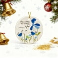 thumbnail image 5 of Adornos navideños, adornos navideños, regalos navideños, árbol de Navidad, flor azul, colgante decorativo de acrílico, un chopper, 5 of 5