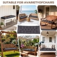thumbnail image 7 of Yeerswag 59" x 20" x 4" Dark Grey Bench Outdoor Seating Cushion, Waterproof, Machine Washable, 7 of 7