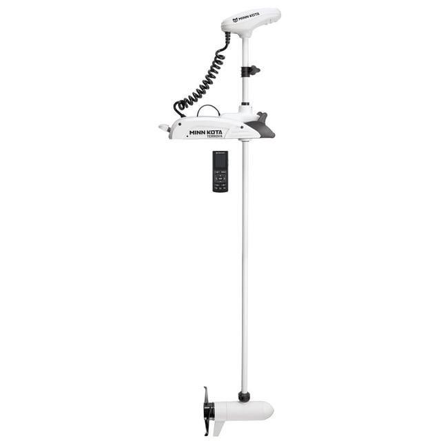 Minn Kota Trolling Motor 1363787 Riptide Terrova; Saltwater; Electric Steer; Variable Speed Forward and Reverse; 80 Pound Of Thrust; 72 Inch Shaft Length; Bow-Mount; 24 Volts; 56 Amp