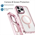 thumbnail image 6 of For iPhone 14 Pro Max Case, Magnetic Clear Case with Lens Kickstand, Full-Body Shockproof Protective Crystal Cover, Compatible with MagSafe, Anti-Yellowing Transparent Phone Cover,White, 6 of 8