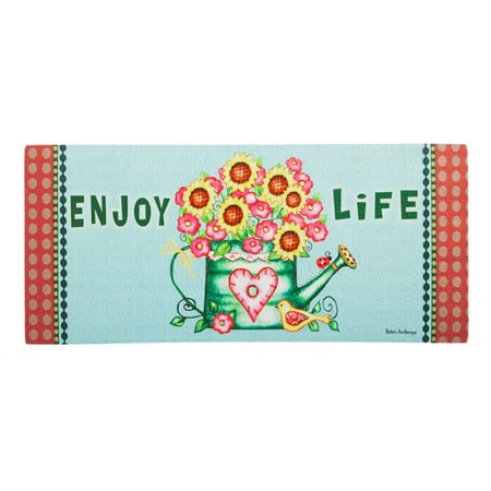 Evergreen Flag Sassafras Enjoy Life Watering Can Switch Mat Insert