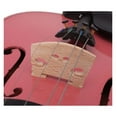 thumbnail image 6 of 4/4 Full Size Beginner Solid Wood Violin, Christmas Festival Gift Violin with Case Bow and Rosin for Kids Student (pink), 6 of 9