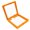 Orange, variant on ruhuadgb 3Pcs Clear Jewelry Box Set PE Film Unbreakable Multifunctional Storage Boxes for Necklace Bracelet Ring Display