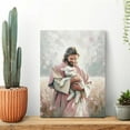thumbnail image 3 of AEFER Jusus and Lamb Wall Art God Love The Lamb Art Christian Wall Art Leave The 99,Pictures Wall Decor Jesus Wall Art LDS Art, Bible Painting Jesus PrintArt Jesus 99 Art Unframe: 11x14inch(28x36cm), 3 of 5