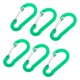 thumbnail image 1 of De Hebilla De D De 6 Piezas De Aluminio Mosquetón, Clip De Llavero, Cierre De Llavero Hebilla De De Clip (6 Colores) Verde DYNWAVEMX Llavero mosquetón, 1 of 8