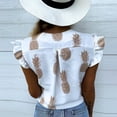 thumbnail image 3 of Birdeem Mode Femmes Chemise Décontractée à Manches Longues Imprimé Ananas, 3 of 9