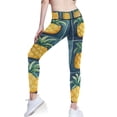 thumbnail image 3 of Ckdifva Fruit Pineapple Tile Yoga Pants with Pockets for Women Workout Athletic Yoga Leggings, 3 of 7