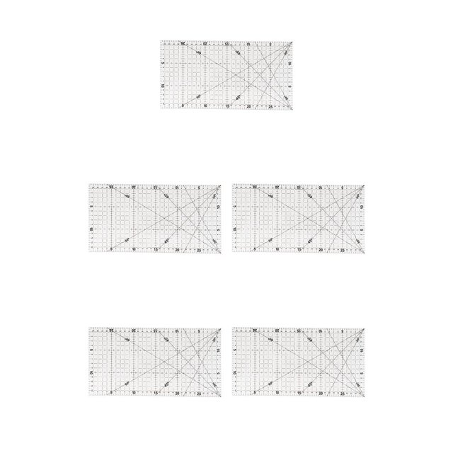 Regla de costura Bearachild 5piezas 5x30cm Negro CBP217762
