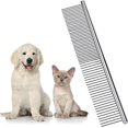 thumbnail image 1 of Peines para perros para el cuidado personal, peine de metal para gatos para eliminar enredos y nudos, herramienta de cuidado personal profesional para perros de pelo largo, 1 of 5