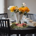thumbnail image 3 of Miangastore Candle Wreath False Rose Candle Ring Flower Centerpiece for Table Candle Ring, 3 of 9