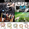 thumbnail image 3 of 100Pcs Spring Hose Clips/Clamps Mikalor Fuel Air Gas Water Pipe Self Clamping, 3 of 9