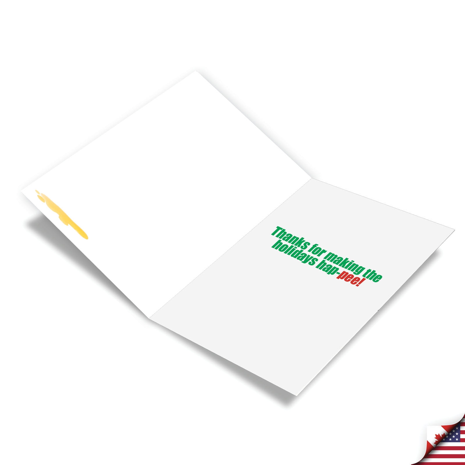 NobleWorks, Pee On Couch - 12 Funny Christmas Thank You Cards Boxed - Bulk Set, C1130XTG-B12x1