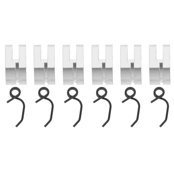 6 juegos de zapatas de embrague de motor de metal con kit de resorte, escala 1:8, piezas de mejora para coche y camión