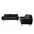 thumbnail image 5 of US Pride Furniture Monahan Velvet 2PC Living Room Sets, Sofa Loveseat, Black, 5 of 5