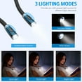 thumbnail image 5 of Reading Light, AMIR LED Neck Reading Light Rechargeable Book Reading Light for Reading in Bed Knitting Camping Repairing Kids Gift Black, 5 of 10