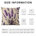 thumbnail image 5 of QZHH Spring Pillow Covers, Spring Lavender Decor Farmhouse Throw Pillows Outdoor Decorative Purple Cushion Case Spring Decorations for Home Couch Sofa, 5 of 5