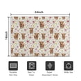 thumbnail image 5 of White Highland Cow Flower Pattern Door Rugs,Washable Non Slip Door Mats Indoor,Decorative Door Mats,Entry Mat Indoor for Entrance,Bedroom,Kitchen,Bathroom,16"x24", 5 of 6