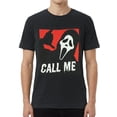 thumbnail image 2 of Ghostface T-Shirt Men's Call Me Horror Distressed Short Sleeve Graphic Tee, 2 of 5