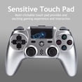 thumbnail image 4 of Wireless Controller Compatible with P4/P4 Slim/P4 Pro/Windows PC, Steel Black, 4 of 7