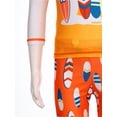 thumbnail image 6 of Zaldita Little Kid Swimsuit Boys Cute Cartoon Long Sleeve Tankini Bathing Suit Summer Beach Swimwear Orange 8-9, 6 of 7