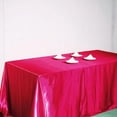 thumbnail image 5 of BalsaCircle 90" x 156" Satin Rectangular Tablecloth Fuchsia, 5 of 6