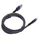thumbnail image 1 of Cable USB de carga rápida inteligente de 5 A y 1 m para transferencia de datos para teléfonos móviles iOS y Android, 1 of 12