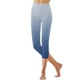 thumbnail image 6 of Audhol Workout Leggings, Women's Cropped Pants High Waisted Yoga Pants Lightweight Comfortable Solid Color Soft Casual Pajama Pants Features: Athletic Leggings for Women Sky Blue L, 6 of 7