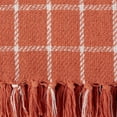 thumbnail image 3 of Tan Spice Checked Plaid Throw 50x60 with 3" Fringe, 3 of 3