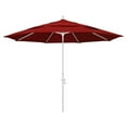 thumbnail image 1 of 11 Pieds Aluminium Marché Umbrella Collier Inclinaison DV Mat Blanc/sunbrella/jock.rouge, 1 of 2