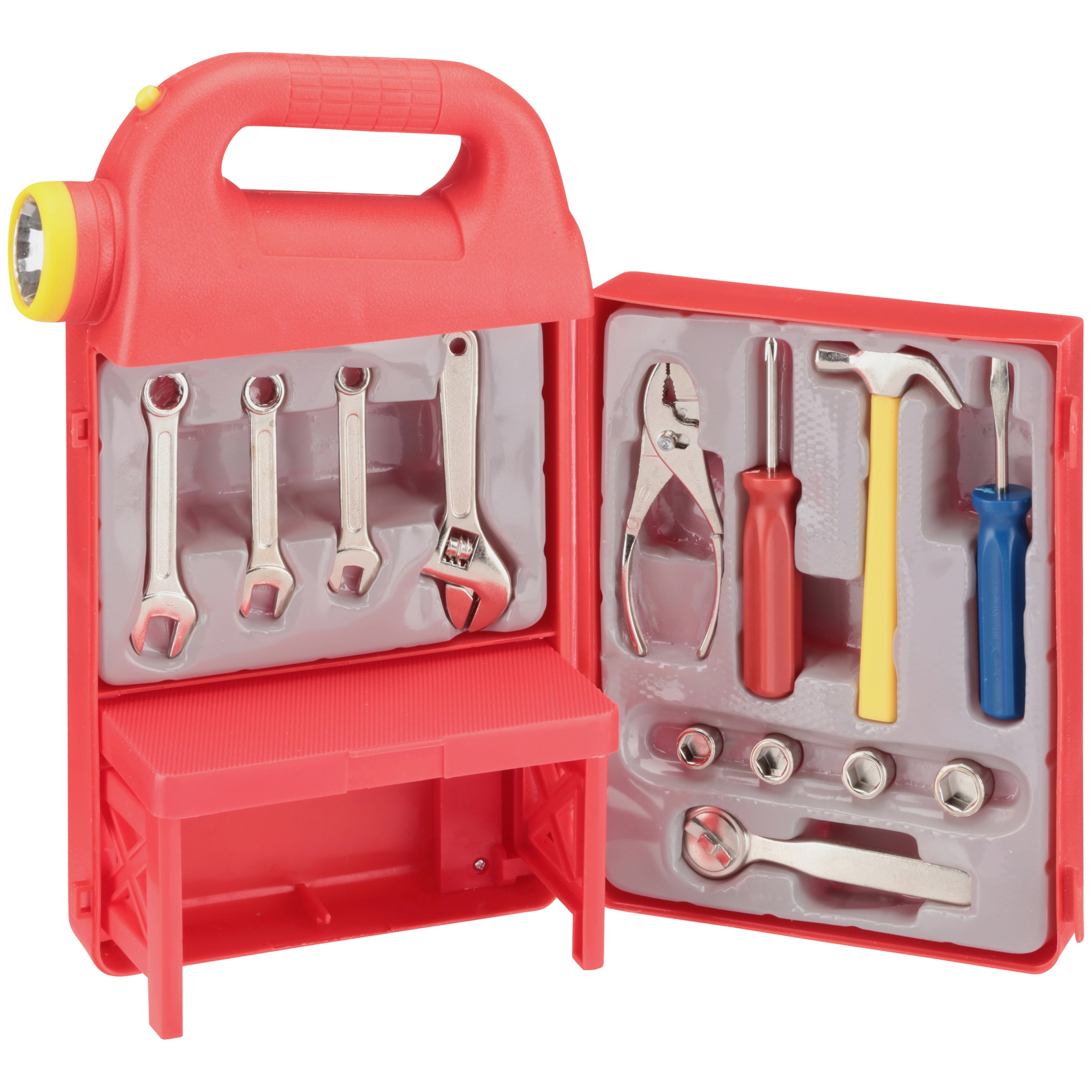 Mighty Wheels® Liteup Tool Box with DieCast Tools 13 pc Box
